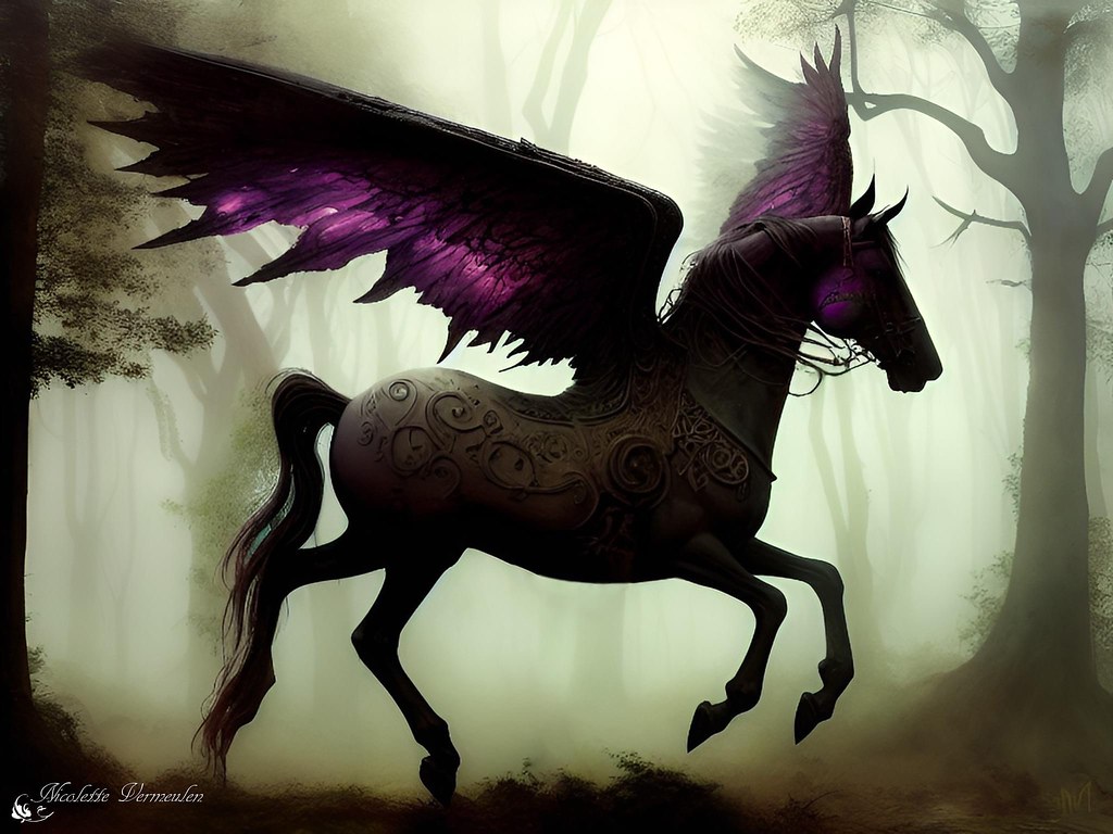 Gevleugeld paard | Geïnspireerd op de Daevabad trilogie boek - Gevleugeld Paard Uit De Griekse Mythologie