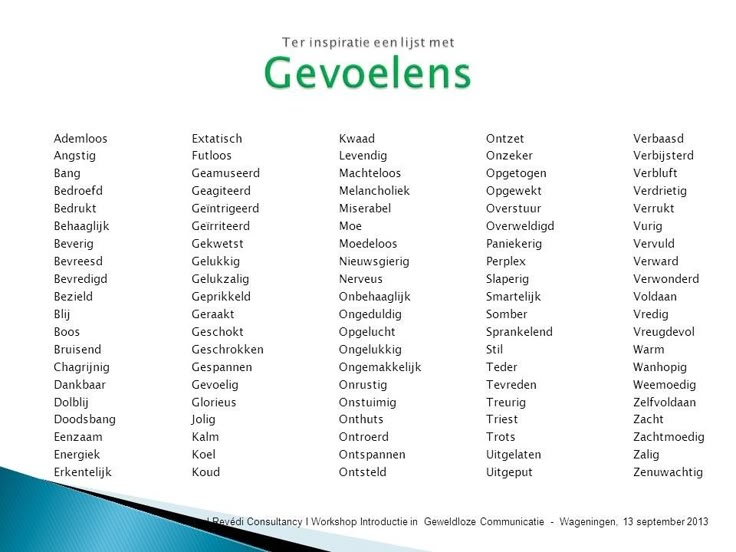 Gevoelens | Gevoelens, Emoties, Sociale vaardigheden - Positieve Woorden Met Een B