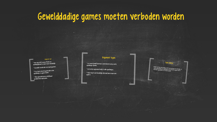 Gewelddadige gamen moeten verboden worden by Franklin Sanders on Prezi - Gewelddadige Games Moeten Verboden Worden
