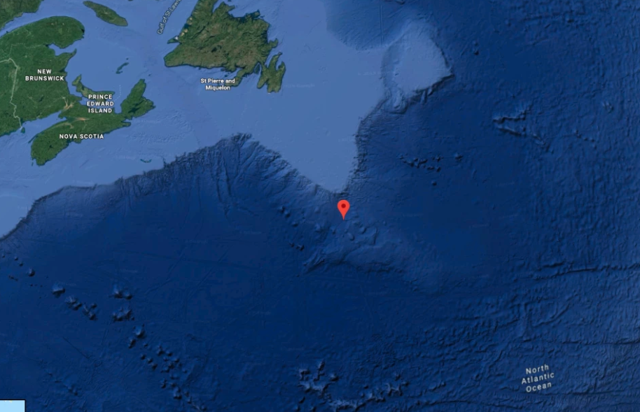 Google Maps Coordinates Detail Exactly Where The Titanic Sank In 1912 - Waar Is De Titanic Gezonken Kaart