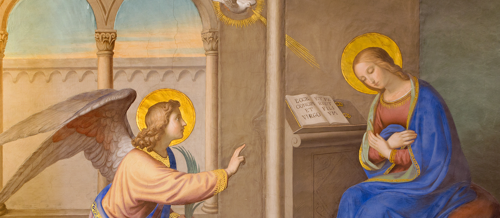 Gott und Mensch finden wieder zusammen - katholisch.de - Engel Gabriel Bij Maria