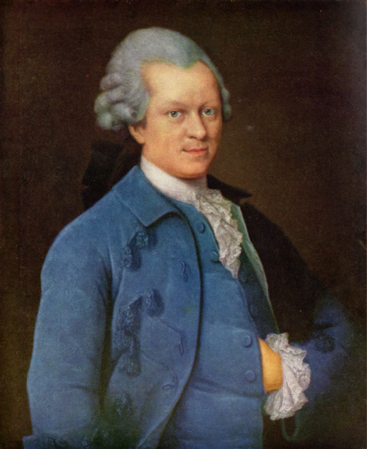 Gotthold Ephraim Lessing (Gemälde von Georg Oswald May?, um 1768 - Lessing The Grass Is Singing