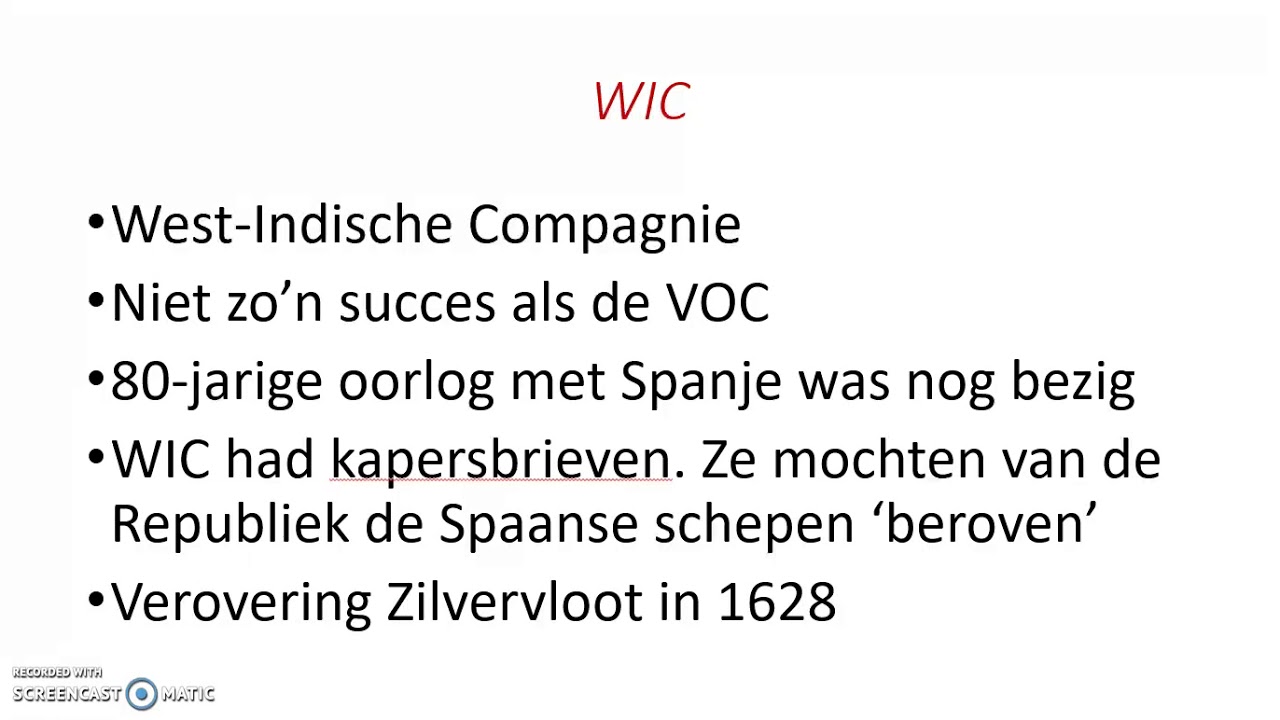 Wat Is Het Verschil Tussen De Voc En De Wic