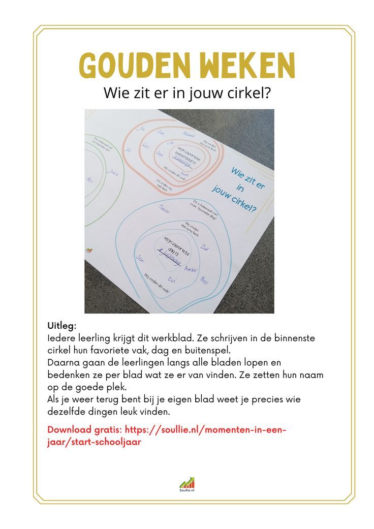Gouden Weken: Cirkel | Gouden week, Ideeën voor de klas, Zilveren week - Gouden Weken Activiteiten Groep 6