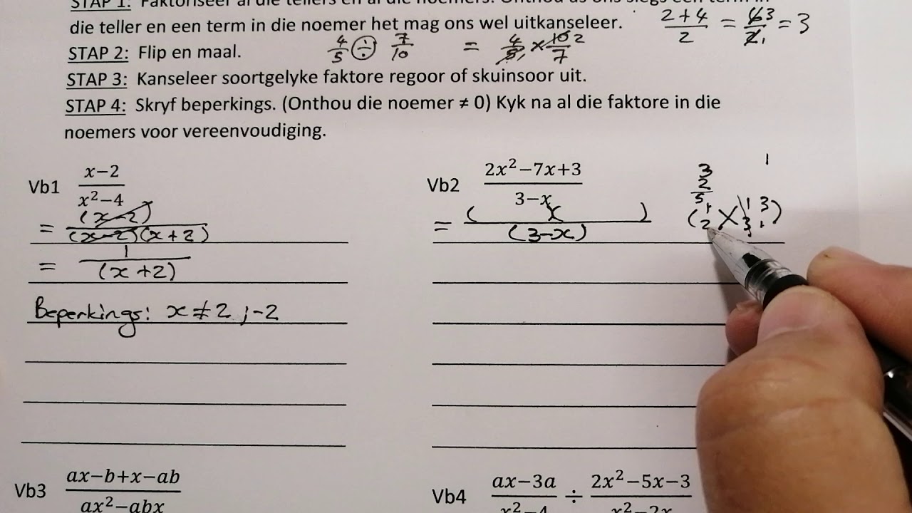 Gr 10 Wiskunde - YouTube - Hoofdstuk 10 Wiskunde A Havo 5