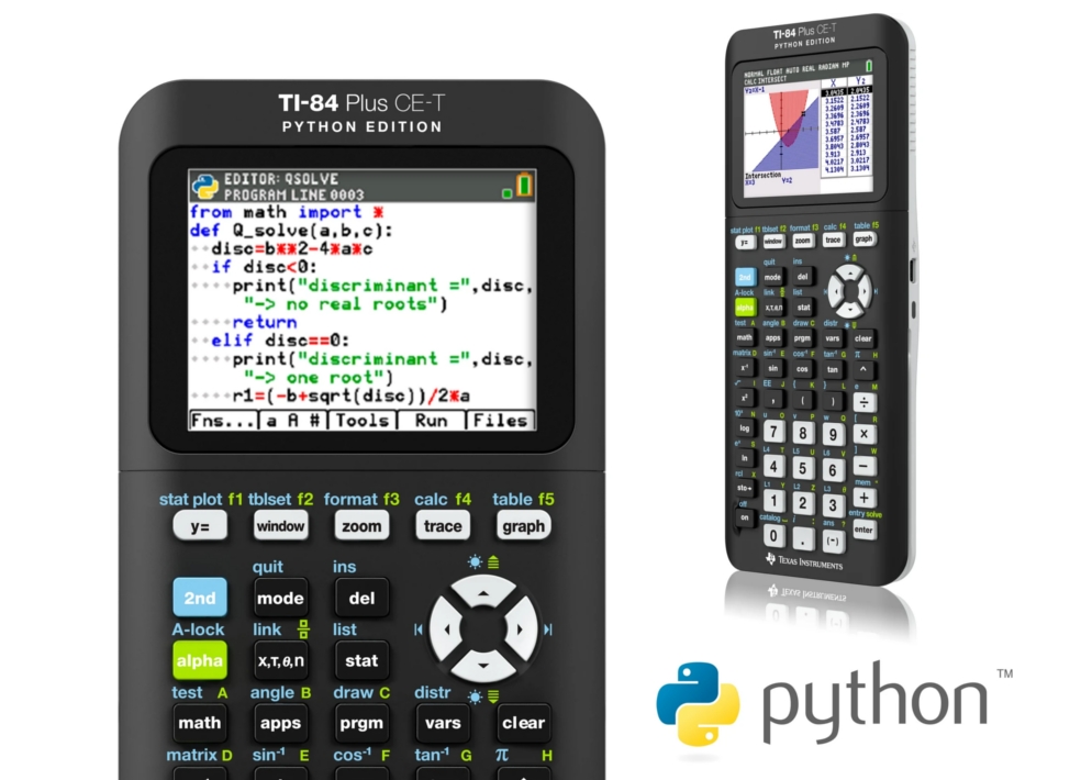 Grafische rekenmachine Texas Instruments TI-84 Plus CE-T Python Edition - Ti-84 Plus Ce-t Python Edition Verschil