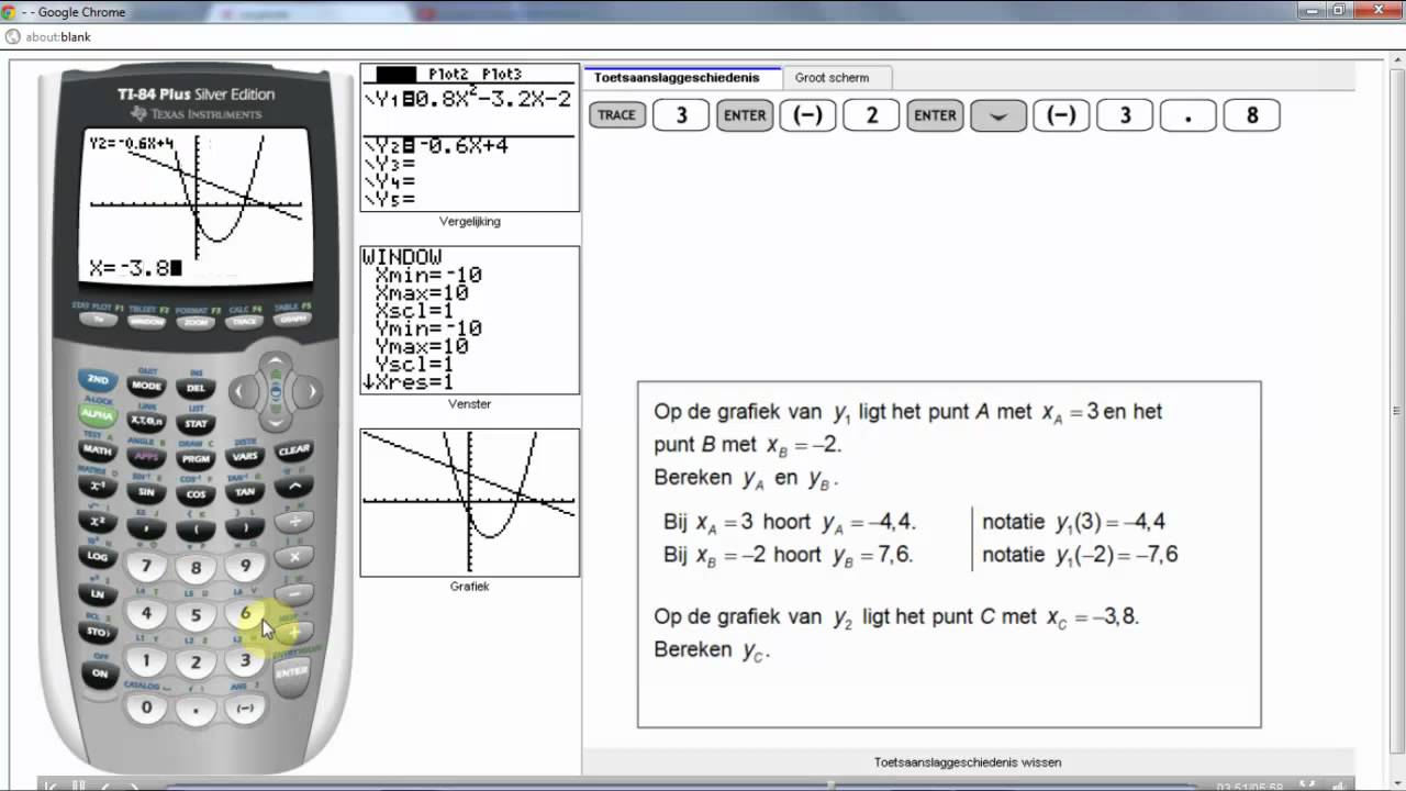 Grafische rekenmachine TI 84 Formules Grafieken en Tabellen deel 2 - Hoe Haal Je Grafische Rekenmachine Uit Examenstand