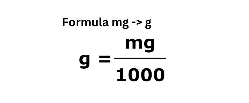 gram to milligram conversion chart Mg conversion table - Hoeveel Gram Is 100 Mg