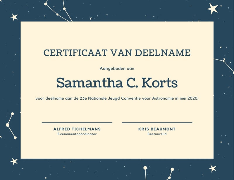 Gratis, afdrukbare certificaat voorbeelden | Canva - Mag Je Zelf Een Certificaat Maken
