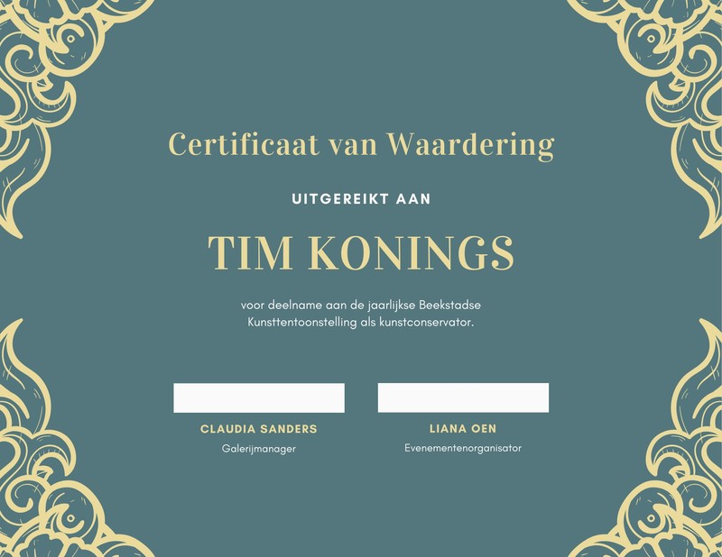 Gratis, afdrukbare certificaat voorbeelden | Canva - Mag Je Zelf Een Certificaat Maken