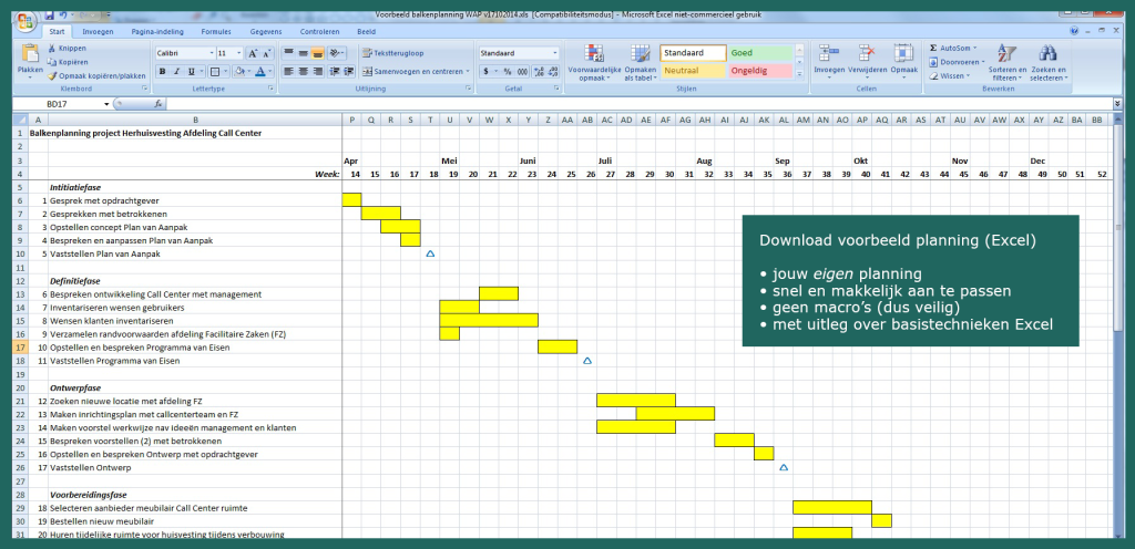 Hoe Maak Je Een Strokenplanning In Excel