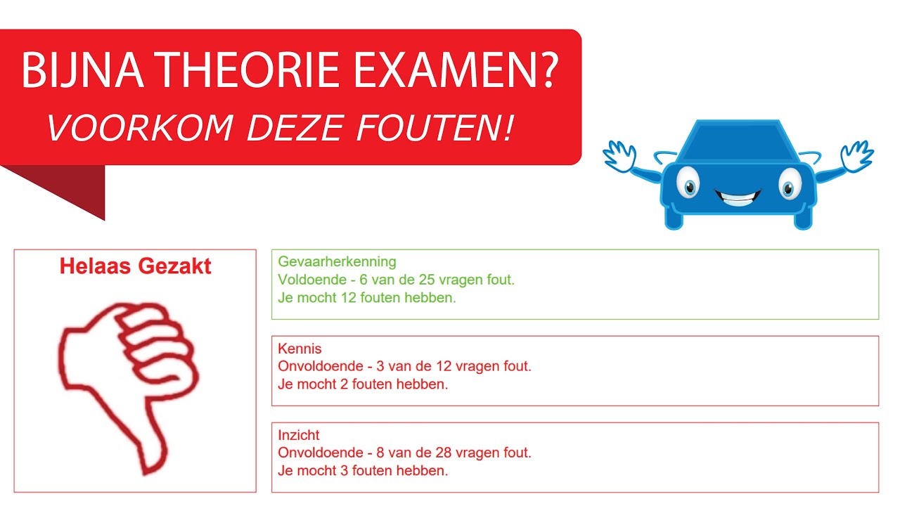 Gratis CBR theorie examen vragen november 2022 - YouTube - Hoeveel Vragen Goed Theorie Examen