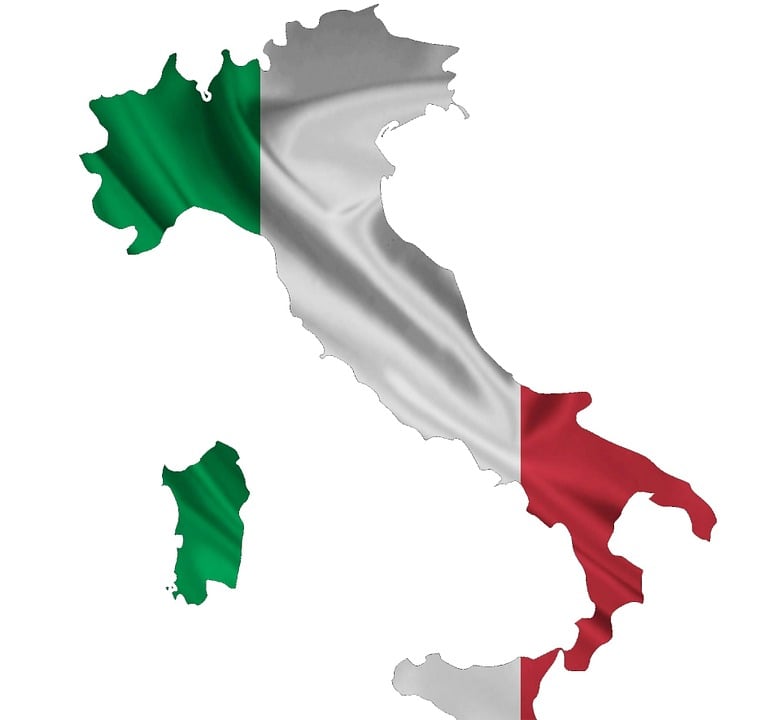 Gratis illustratie: Italië, Vlag, Kaart, Land, Symbool - Gratis - Welke Bergketen Loopt Van Noord Naar Zuid Italië