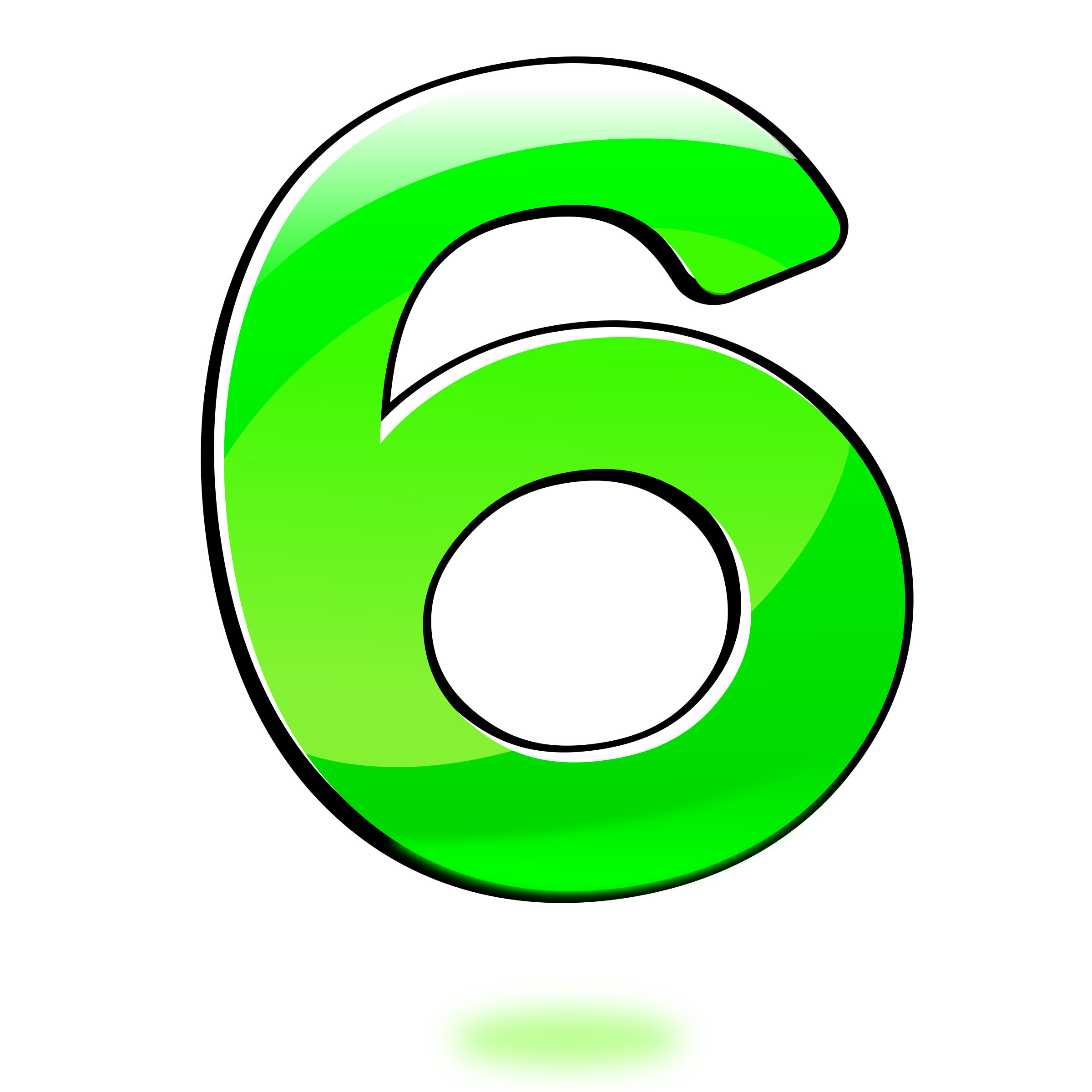 Green number 6 clipart - ClipArt Best - ClipArt Best - 6 Dimensies Van Positieve Gezondheid