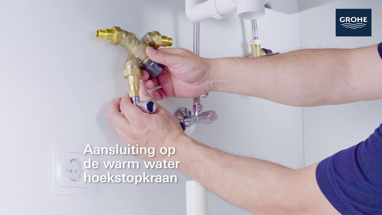 GROHE RED Compact 3-in-1 kokendwaterkraan met mengventiel op warm water - Rozen Warm Of Koud Water