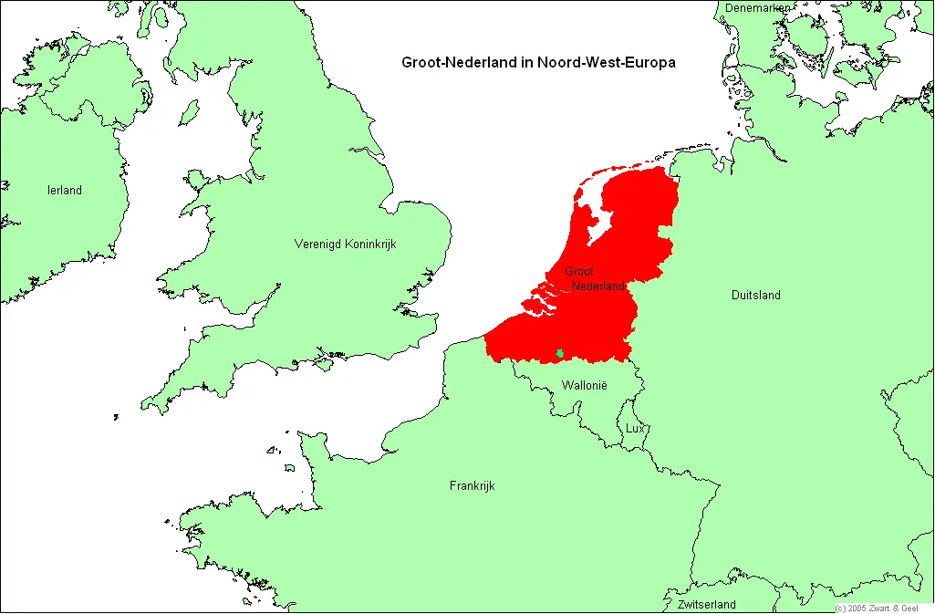 Groot Nederland In Europa • Mapsof.net - Hoe Groot Is Moldavië Tov Nederland