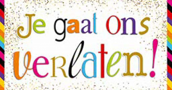 Je Gaat Ons Verlaten