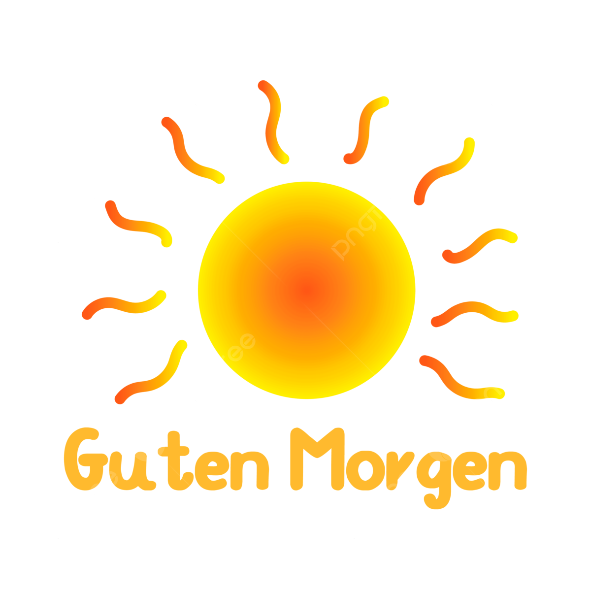 Guten Morgen Einfaches Clipart Logo Guten Morgen Deutsch, Guten Morgen - Morgen Zal Het Beter Gaan