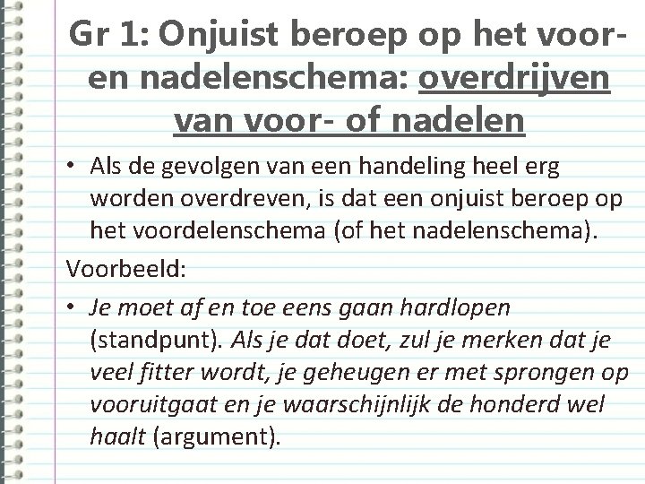 Onjuist Beroep Op Kenmerk Of Eigenschap