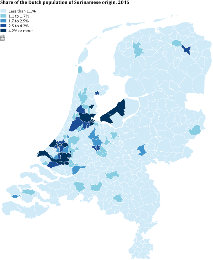Half of the Surinamese Dutch population is second generation - Hoeveel Surinamers Wonen Er In Nederland