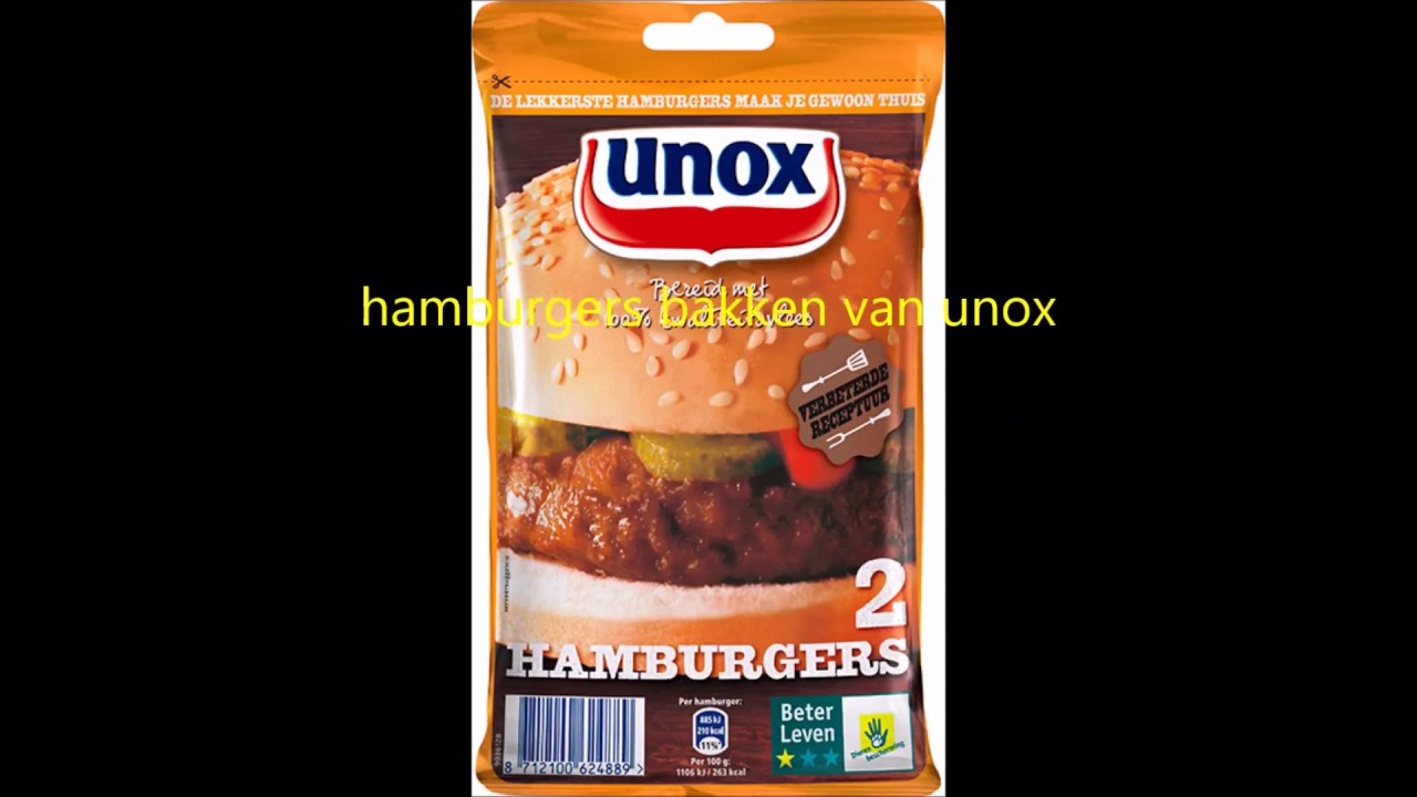 hamburger bakken van unox - YouTube - Unox Hamburgers Niet Meer Te Koop