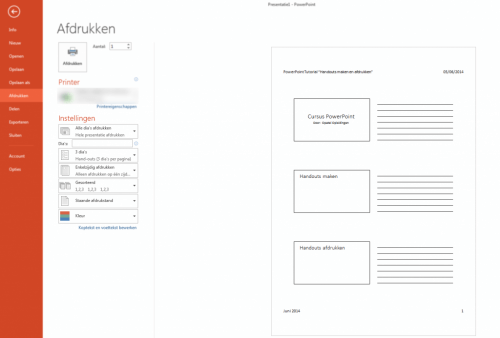 Handouts maken en printen in PowerPoint - Wat Is Een Hand Out