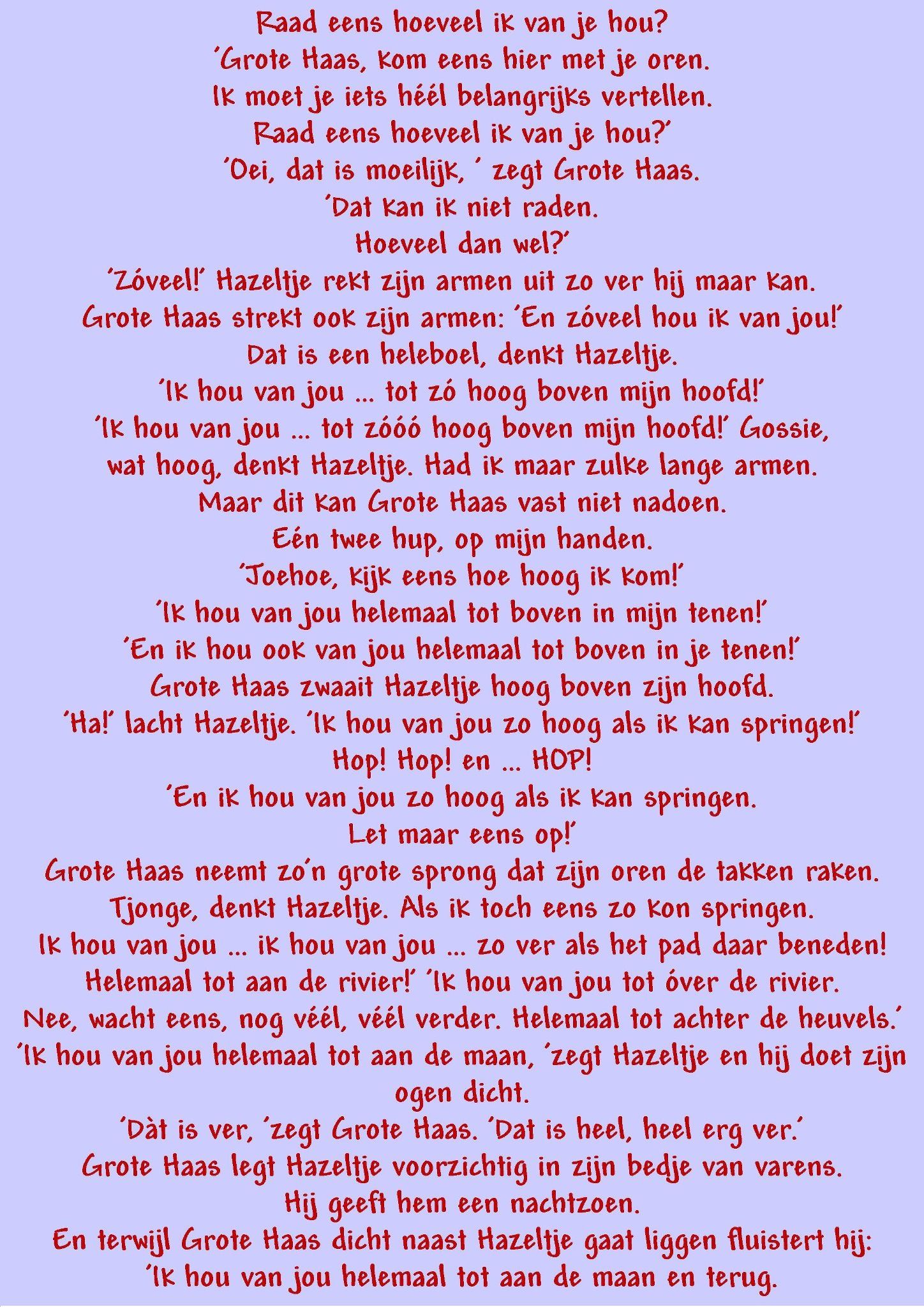 Hazeltje en de grote haas - Waarom Ik Van Jou Hou Boek