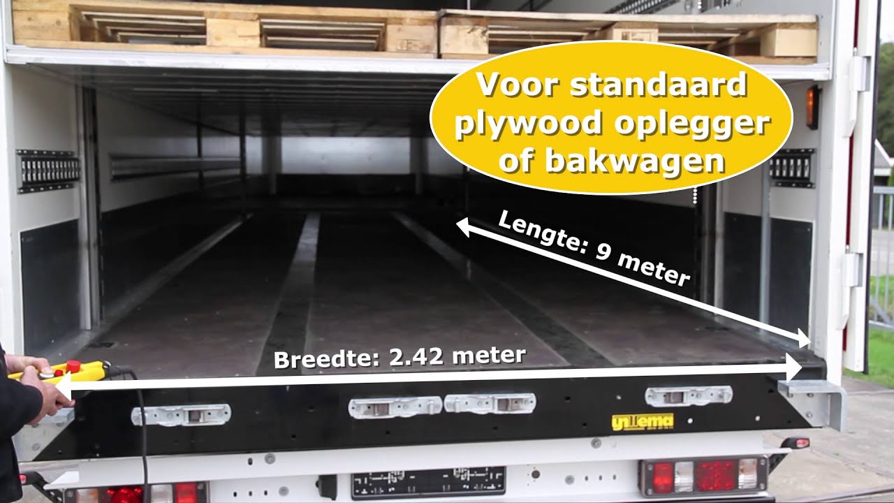 Hefbare tweede laadvloer te monteren in standaard plywood oplegger of - Hoe Hard Mogen Vrachtwagens Op De Snelweg