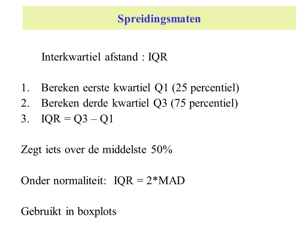 Help! Statistiek! Doorlopende serie laagdrempelige lezingen, - ppt - Hoe Bereken Je Q1 En Q3