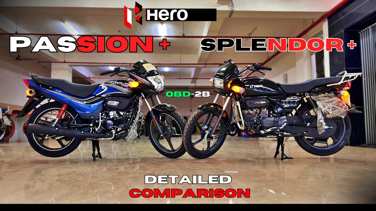 Hero Passion+ 2025 Vs Hero Splendor+ OBD2B | Best Mileage Bike? Full - The Passion 2025 Review