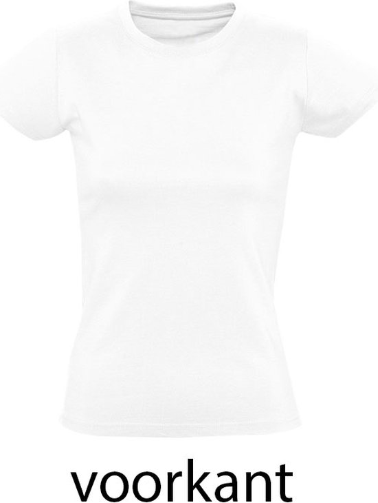 Het geld groeit me niet op de rug Dames T-shirt | spreekwoord | werken - Het Geld Groeit Me Niet Op De Rug