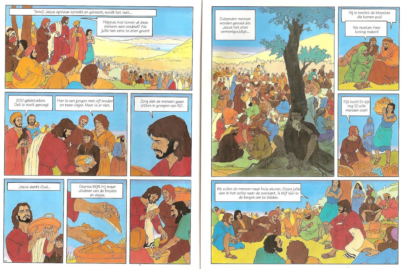 Het godsdienstklasje van juf Leen: 5 broden en 2 vissen - 5 Broden En 2 Vissen