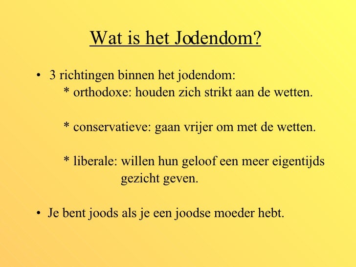 Het Jodendom - Regels Van Het Jodendom
