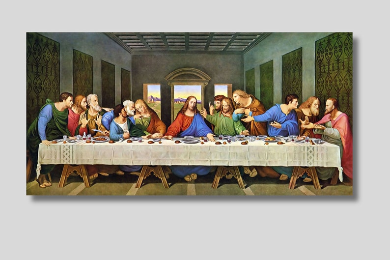 Het laatste avondmaal, Leonardo Da Vinci, beroemde tafel, klassieke - Het Laatste Avondmaal Leonardo Da Vinci