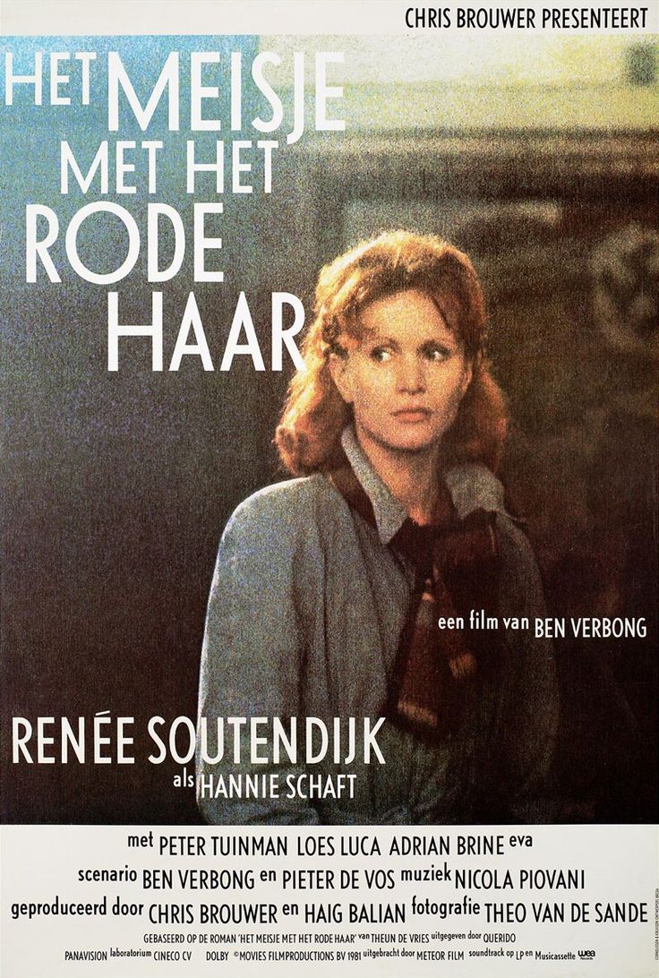 Het Meisje met het Rode Haar (1981) Drama/Oorlog, De studente Hannie - Het Meisje Met Het Rode Haar Boek