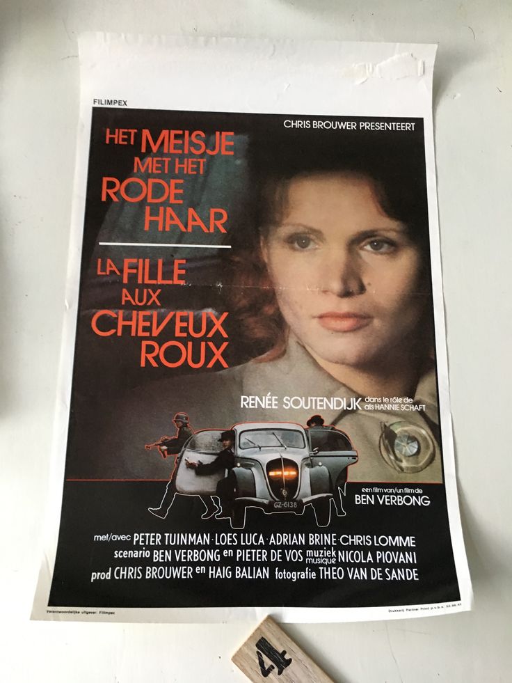 Het Meisje met het Rode Haar Filmposter (België) | Filmposter, Film - Boek Het Meisje Met Het Rode Haar