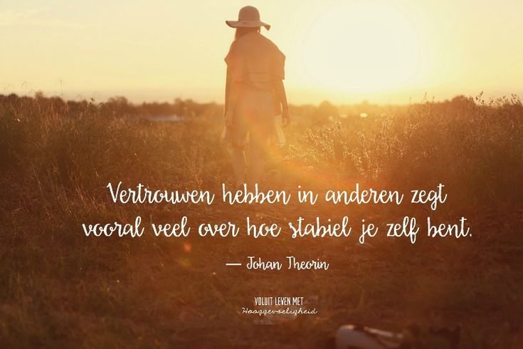 Als Denken Voor Vertrouwen Komt