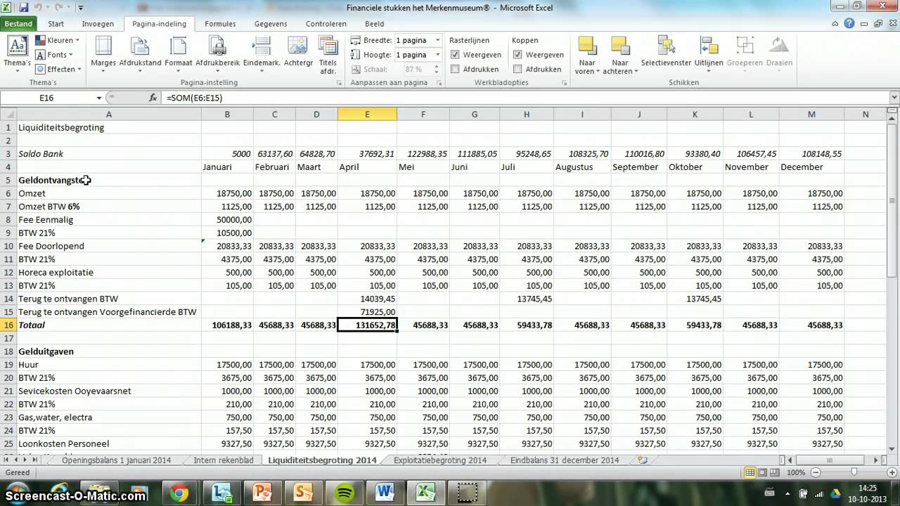 Het Ondernemingsplan week 3 - YouTube - Persoonlijk Financieel Plan Voorbeeld Excel