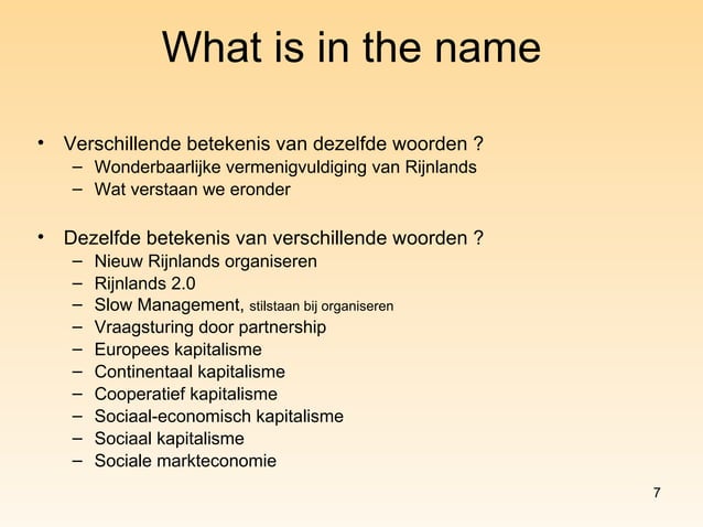Rijnlands Model In De Zorg