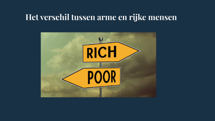 Verschil Tussen Arm En Rijk