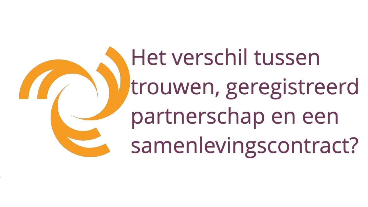 Verschil Geregistreerd Partnerschap Of Samenlevingscontract