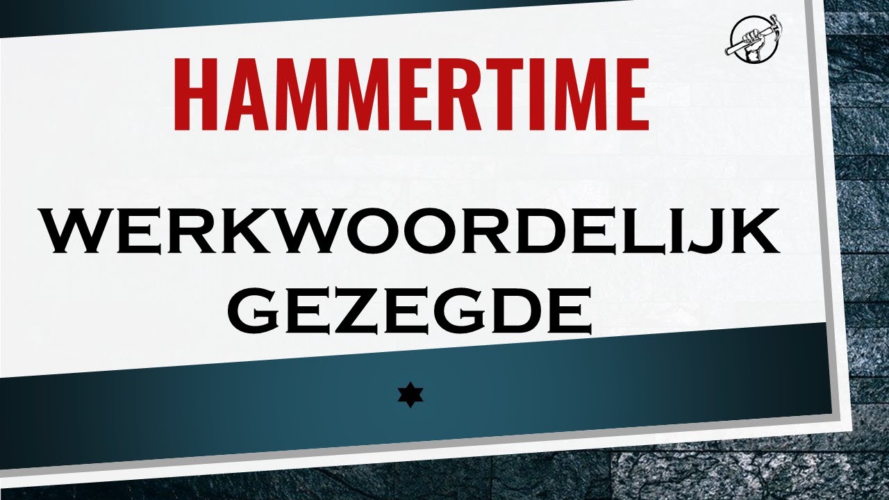 Het werkwoordelijk gezegde - YouTube - Hoe Vind Je Het Werkwoordelijk Gezegde