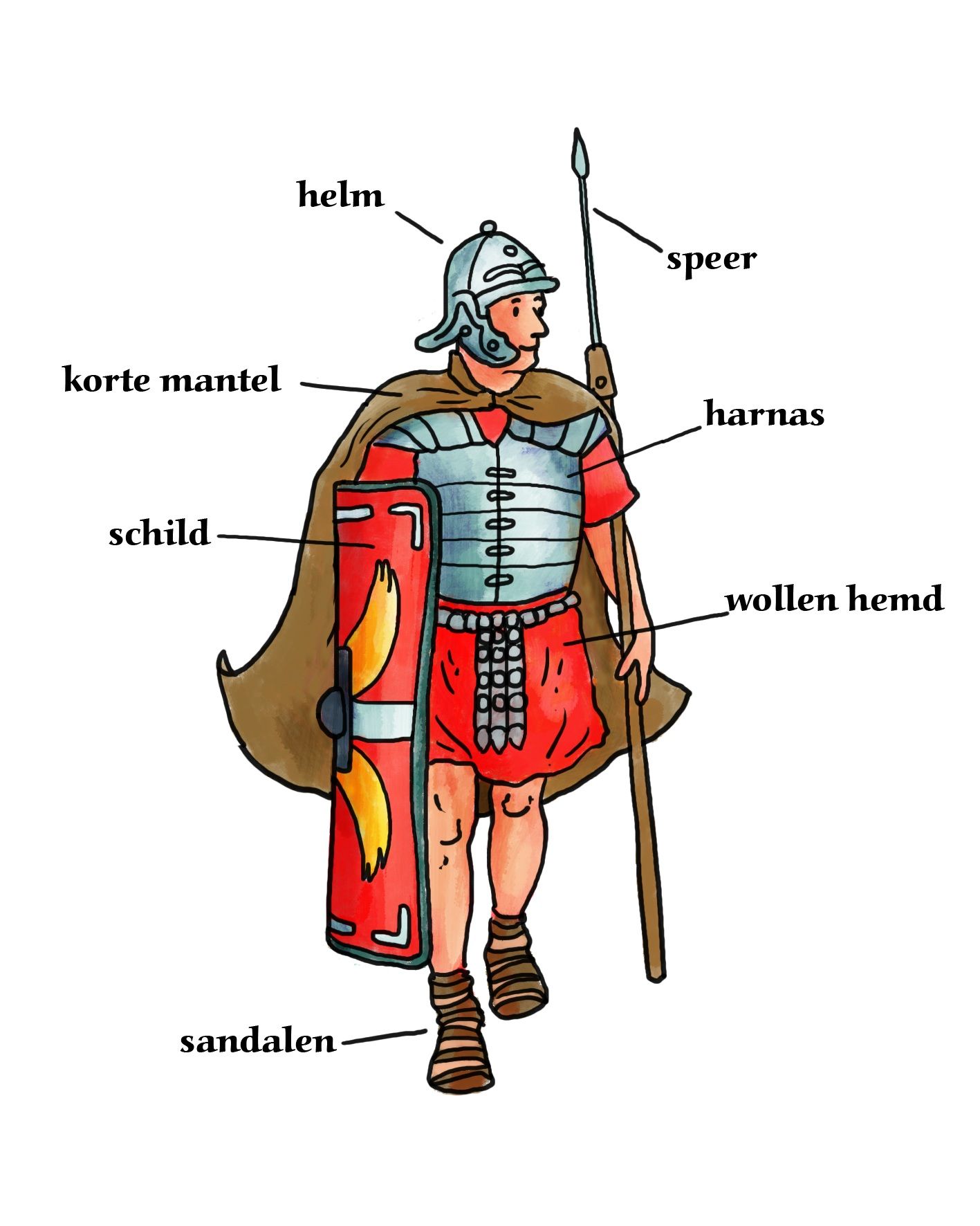 Mannen Denken Aan Het Romeinse Rijk