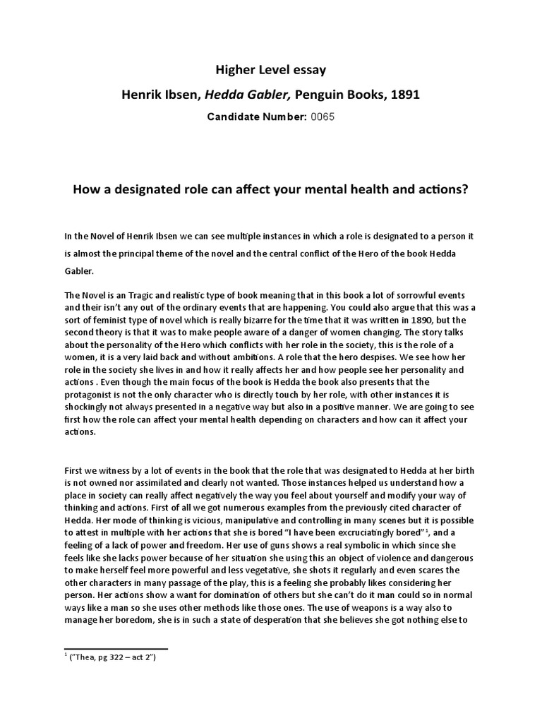 Higher Level Essay Ib Example