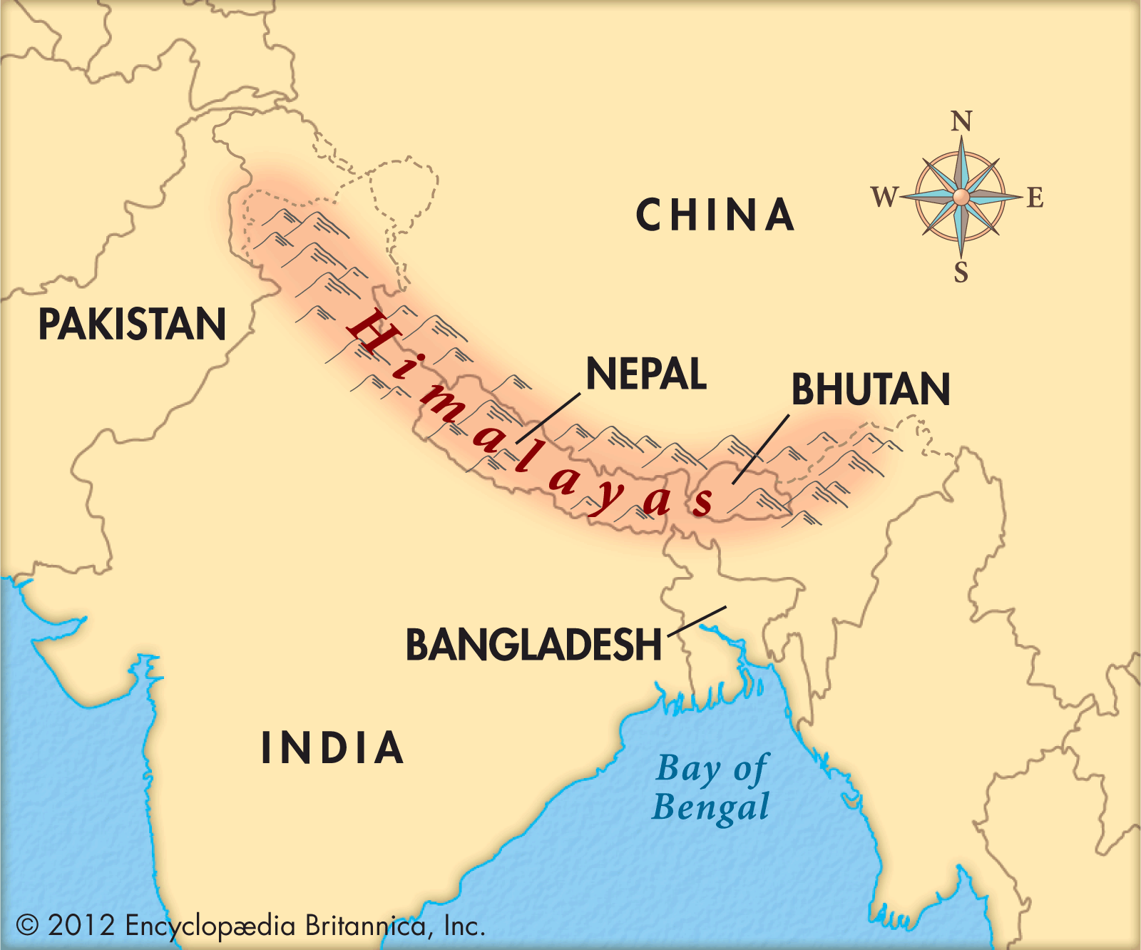 In Welke Landen Ligt De Himalaya