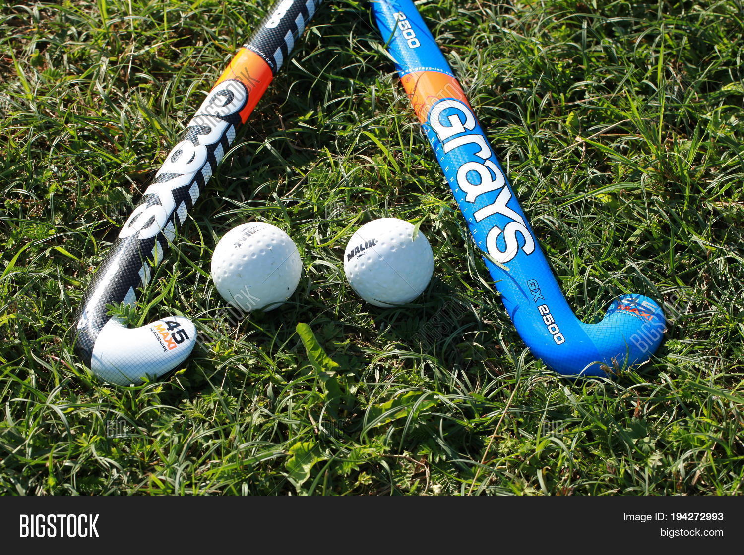 Hockey Sticks Balls Image & Photo (Free Trial) | Bigstock - Waar Is Een Hockeybal Van Gemaakt