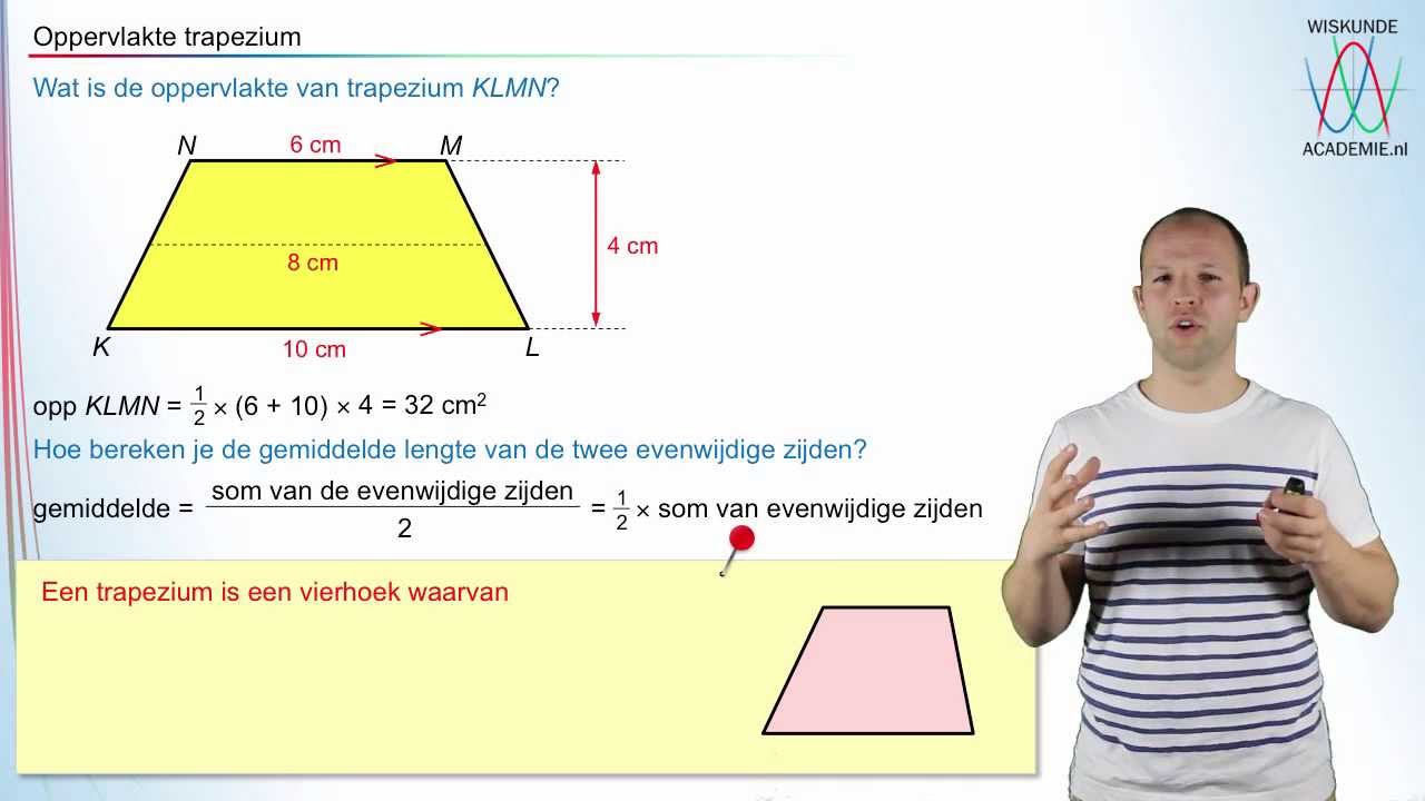 Hoe Bereken Je De Oppervlakte Van Een Trapezium