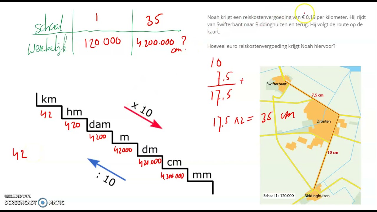 Hoe Bereken Je De Schaal Uit