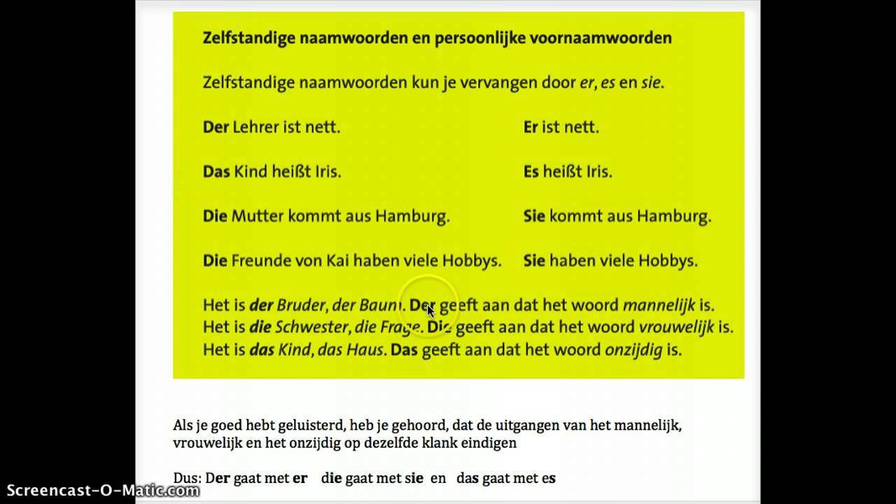 Hoe Gaat Het In Duits