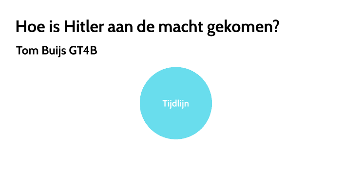 Hoe Is Hitler Aan De Macht Gekomen